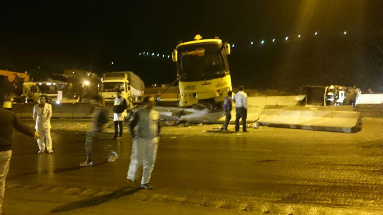 یک کشته بر اثر تصادف 6 خودرو در جاده شیراز به مرودشت