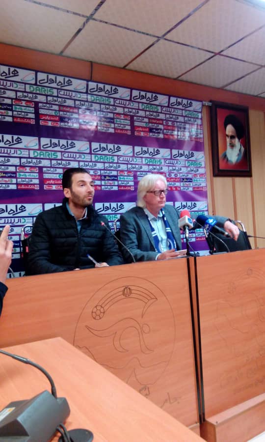 نشست خبری سرمربیان سایپا و استقلال تهران