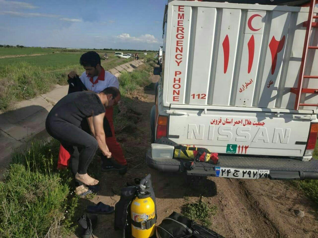 رودخانه فصلی داغلان تاکستان قربانی گرفت