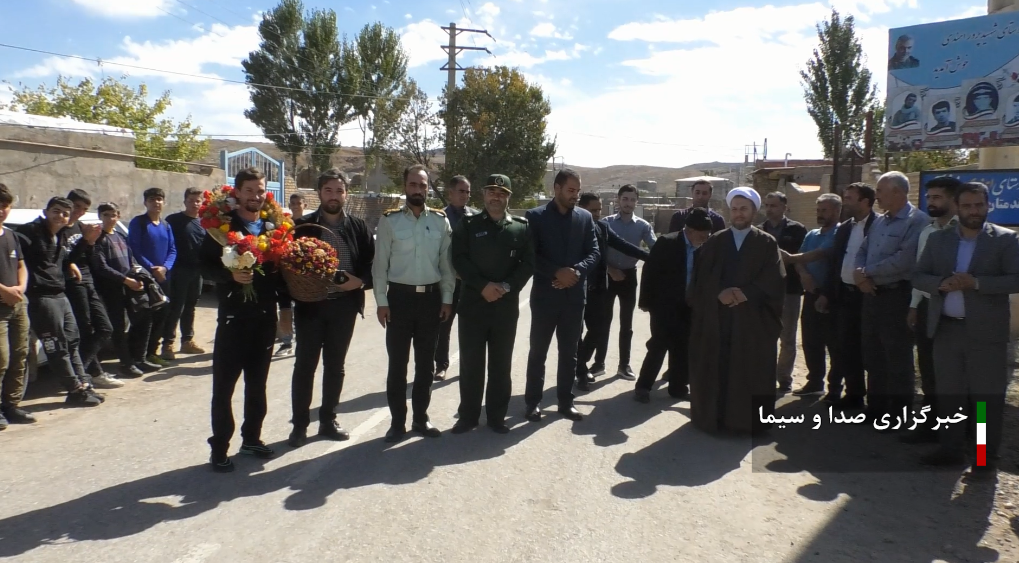 استقبال از دارنده دو مدال طلای جهانی در روستای امندی شهرستان هریس