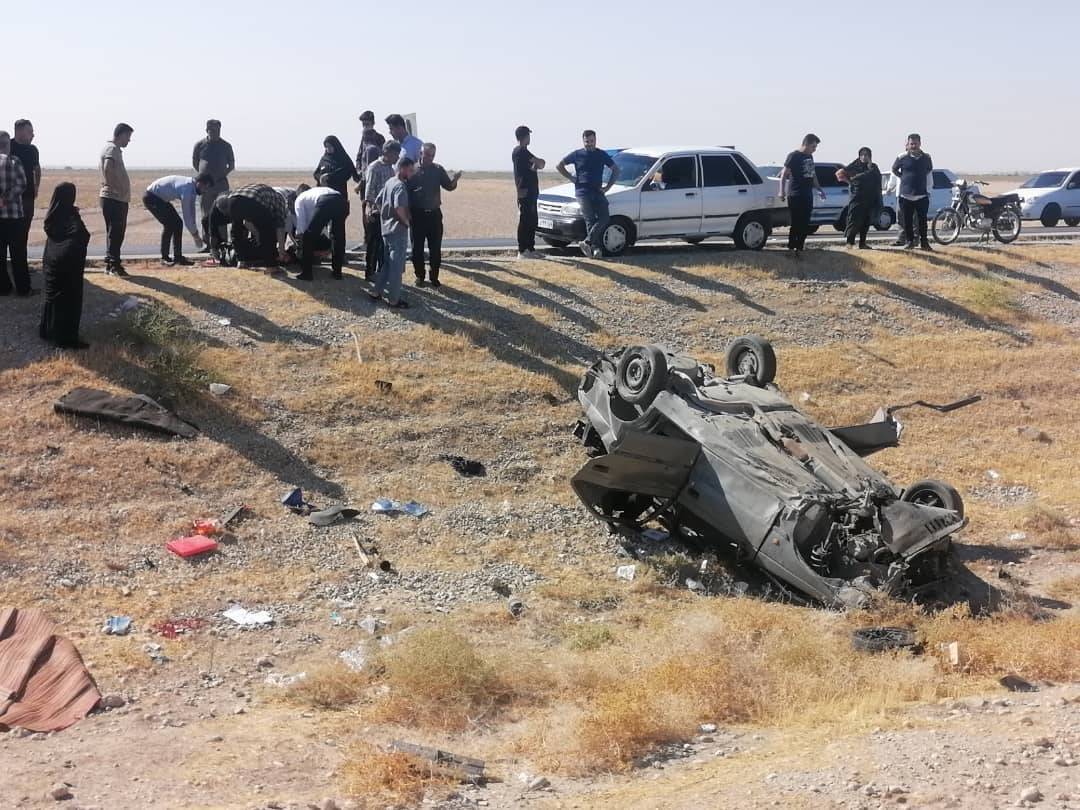 جان باختن دو نفر از کارکنان بخش درمان رامهرمز در سانحه رانندگی