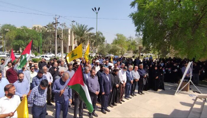 اجتماع دانشگاهیان خوزستانی در محکومیت جنایت تروریستی شهادت دبیرکل حزب الله لبنان اجتماع دانشگاهیان خوزستانی در محکومیت جنایت تروریستی شهادت دبیرکل حزب الله لبنان