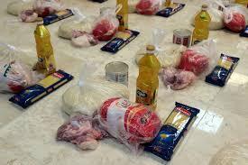 توزیع بسته‌های مواد غذایی در بین عزتمندان بلداجی