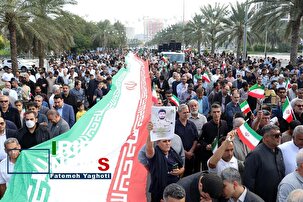 راهپیمایی ۲۲ دی ساکنان و گردشگران کیش در قاب دوربین