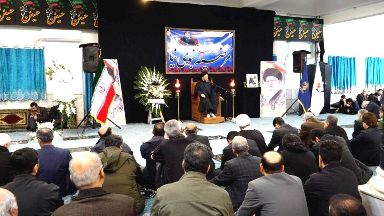 مراسم هفتمین روز شهادت پرستار شهید مرضیه نبوی نیا در لاهیجان