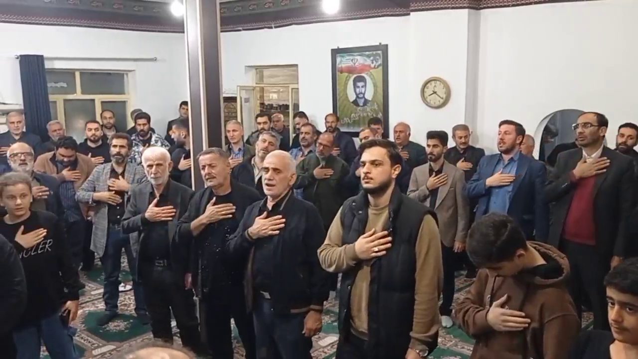 اربعین شهید مهدی فردی شهید مدافع امنیت در روستای منگوده رشت