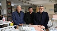 عیادت وزیر بهداشت از مجروحان تجاوز صهیونیست‌ها