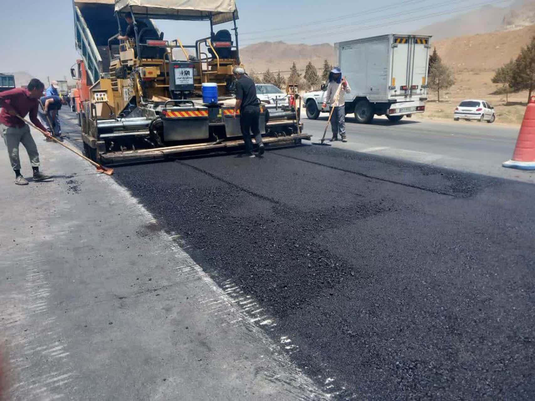 آغاز عملیات بهسازی آسفالت آزادراه کرج قزوین