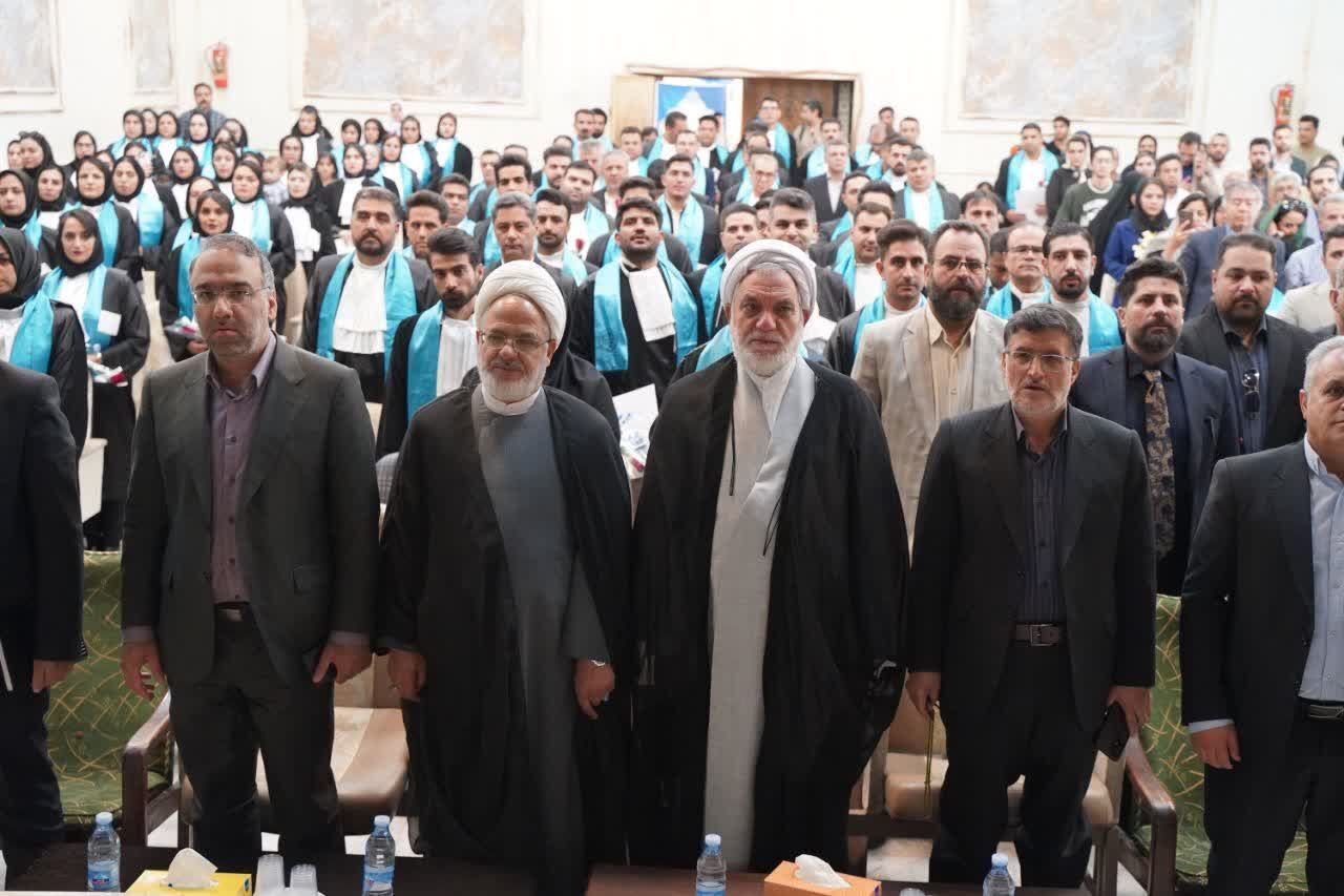 تحلیف کارآموزان وکالت مرکز وکلای قوه قضاییه استان