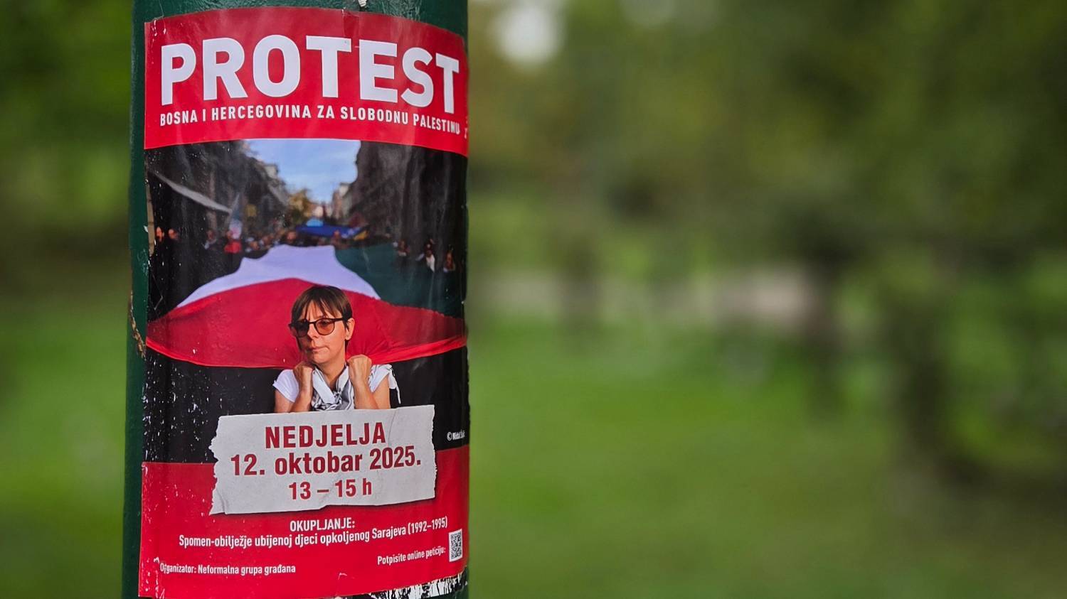 فراخوان تجمع حمایت از فلسطین در بوسنی و هرزگوین