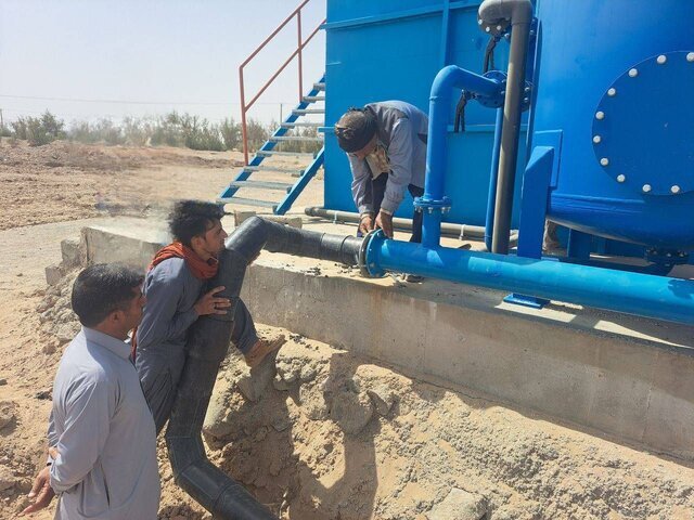 تکمیل خط انتقال پساب تصفیه‌خانه فاضلاب کهک