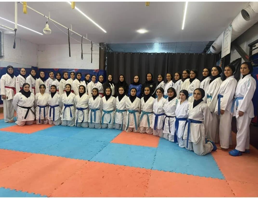 دختران کاراته کار آباده‌ای در اردوی منتخب فارس