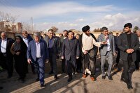 بازدید استاندار قزوین از پروژه‌های عمرانی، آموزشی و فرهنگی شهر نرجه