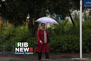 بارندگی دومین سامانه پاییزی در کیش از دریچه دوربین