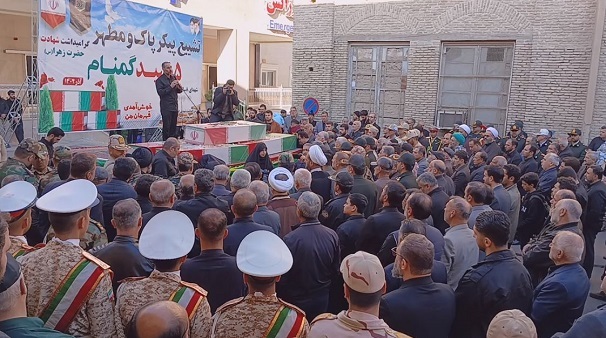 آغاز مراسم تشییع پیکر مطهر پنج شهید گمنام در گرگان