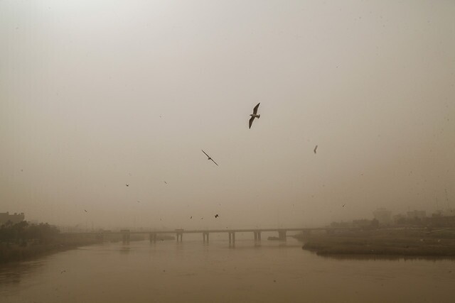 جنوب غرب خوزستان در وضع قرمز آلودگی هوا جنوب غرب خوزستان در وضع قرمز آلودگی هوا